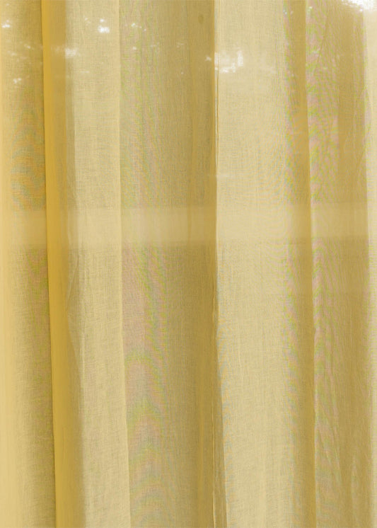 Solid sheer Fabric - Turmeric Yellow