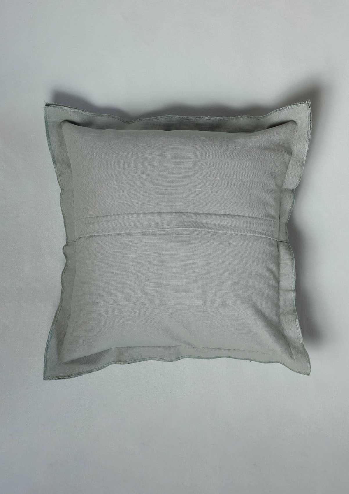 Basil Green Solid 100% Cotton Cushion Cover For Sofa