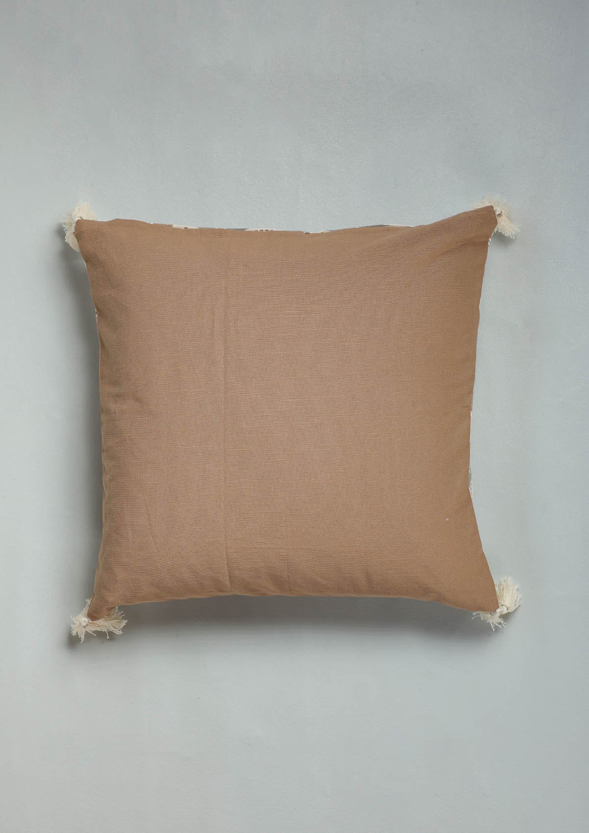 Claro Brown Geometric Printed 100% Cotton Cushion Cover For Sofa
