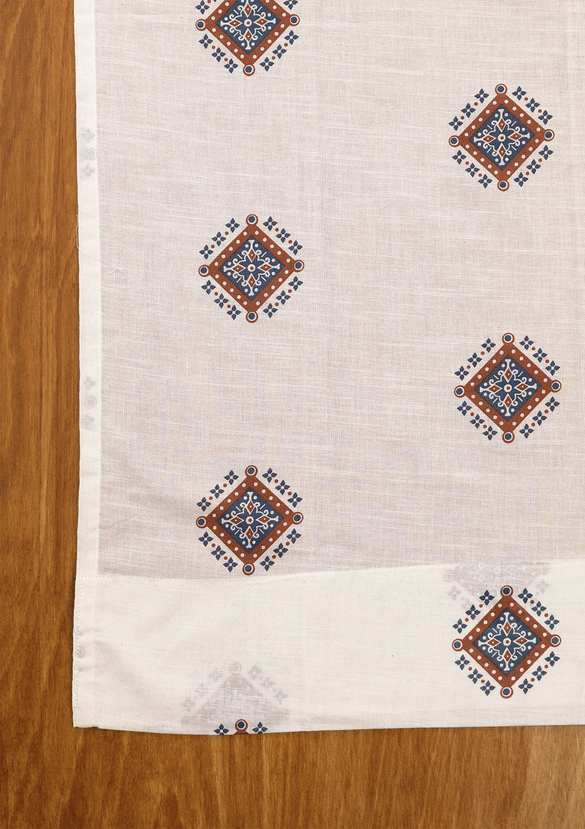 Sapphire Printed Sheer Fabric