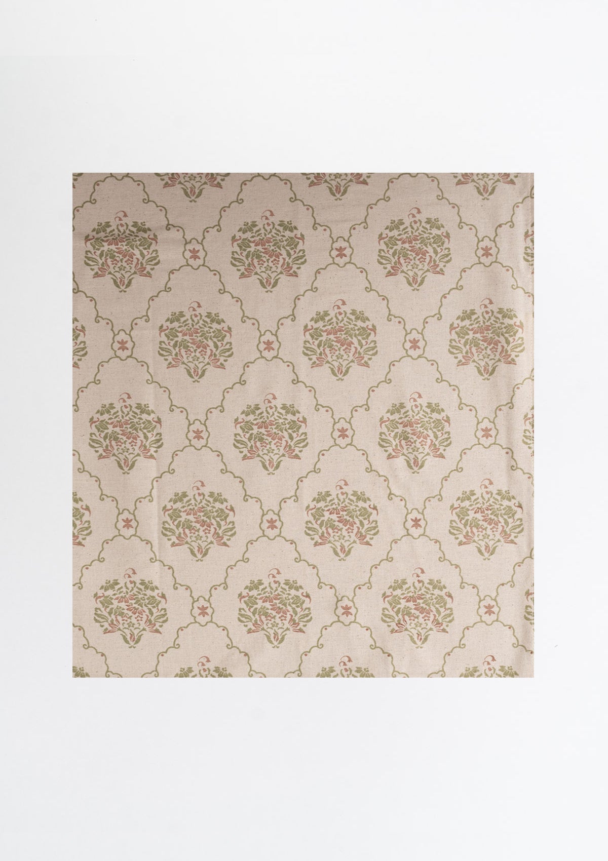 Fable modern floral-geometric 100% cotton Fabri - Room darkening - Multicolor