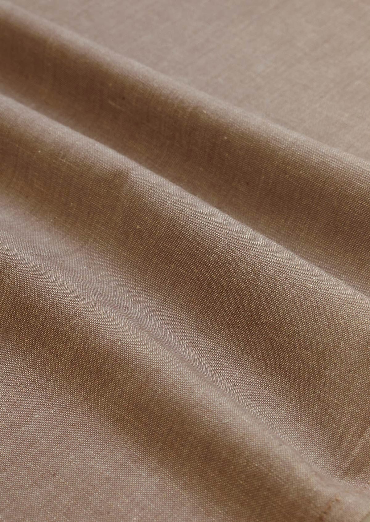 Fig Brown | Linen Cotton Blend Woven Textured | Room Darkening Fabric