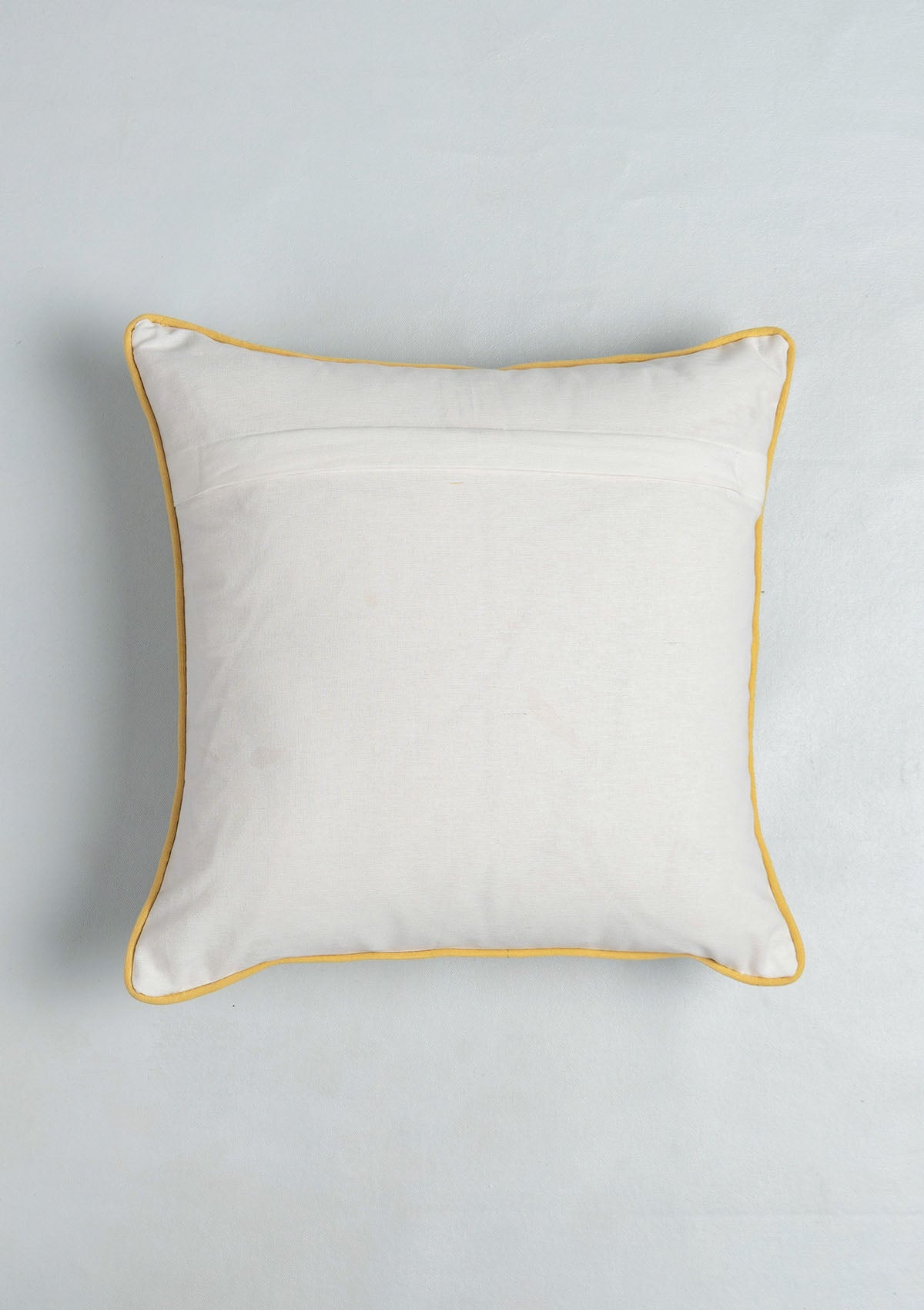 Floret Embroidered Floral 100% Cotton Cushion Cover for Sofa - Multicolor