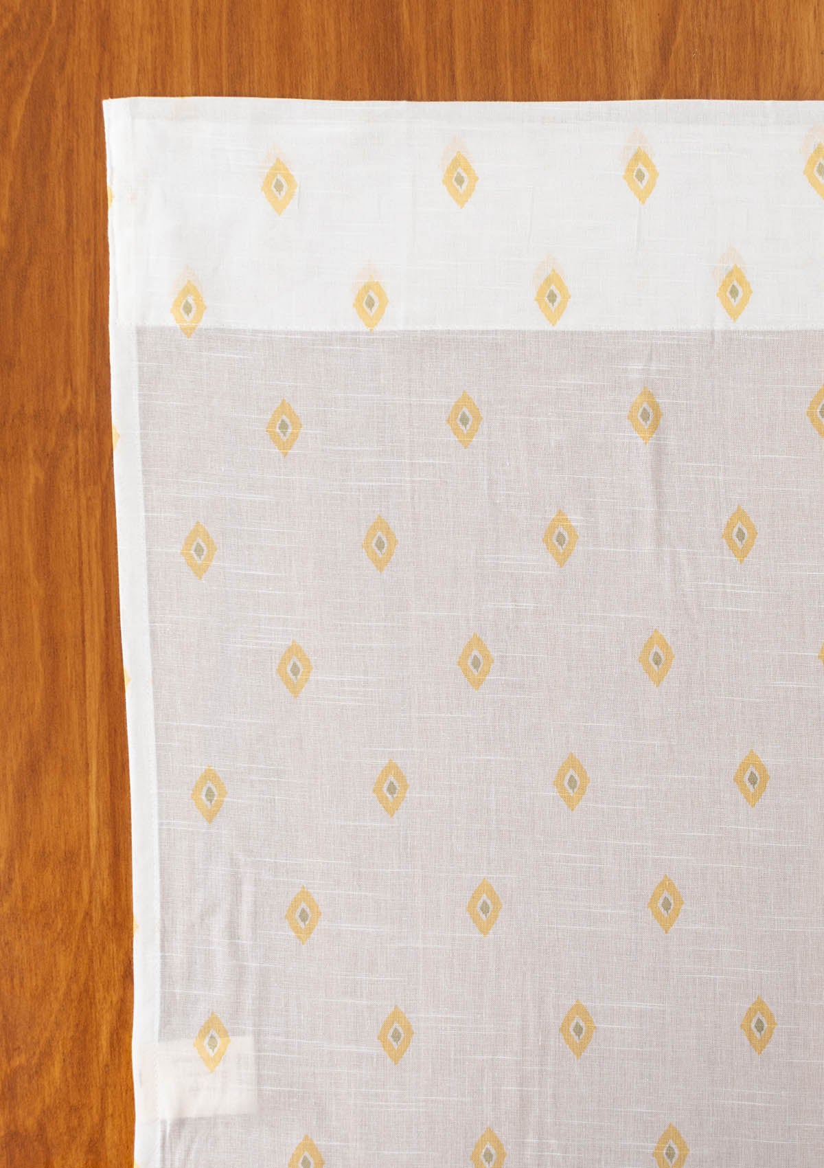 Noor minimal 100% cotton sheer Fabric for living room - Light filtering - Yellow