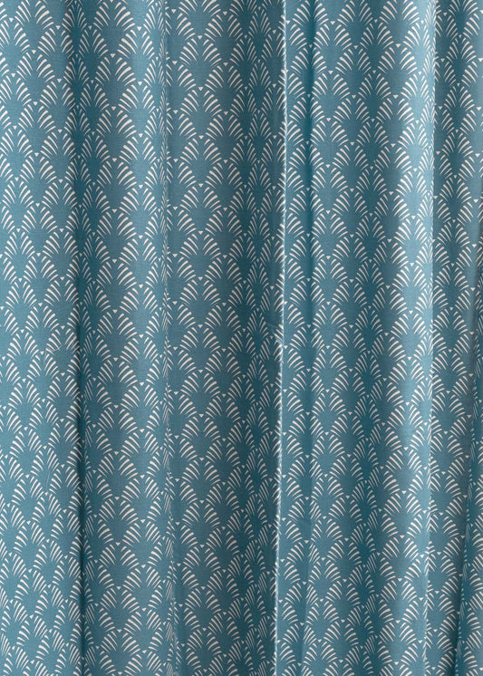 Pergola printed cotton Fabric - Indigo