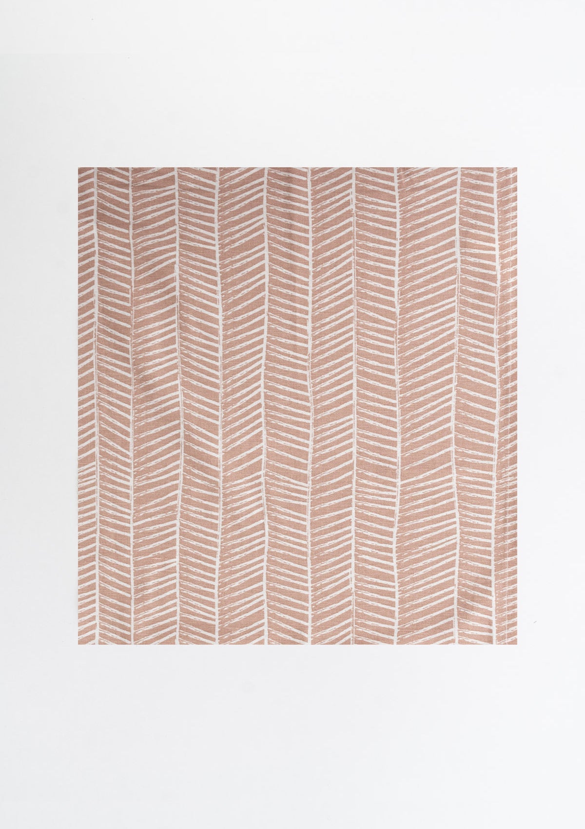 Rustle Mohogany Geometric Style 100% cotton Fabric - Room darkening - Rust