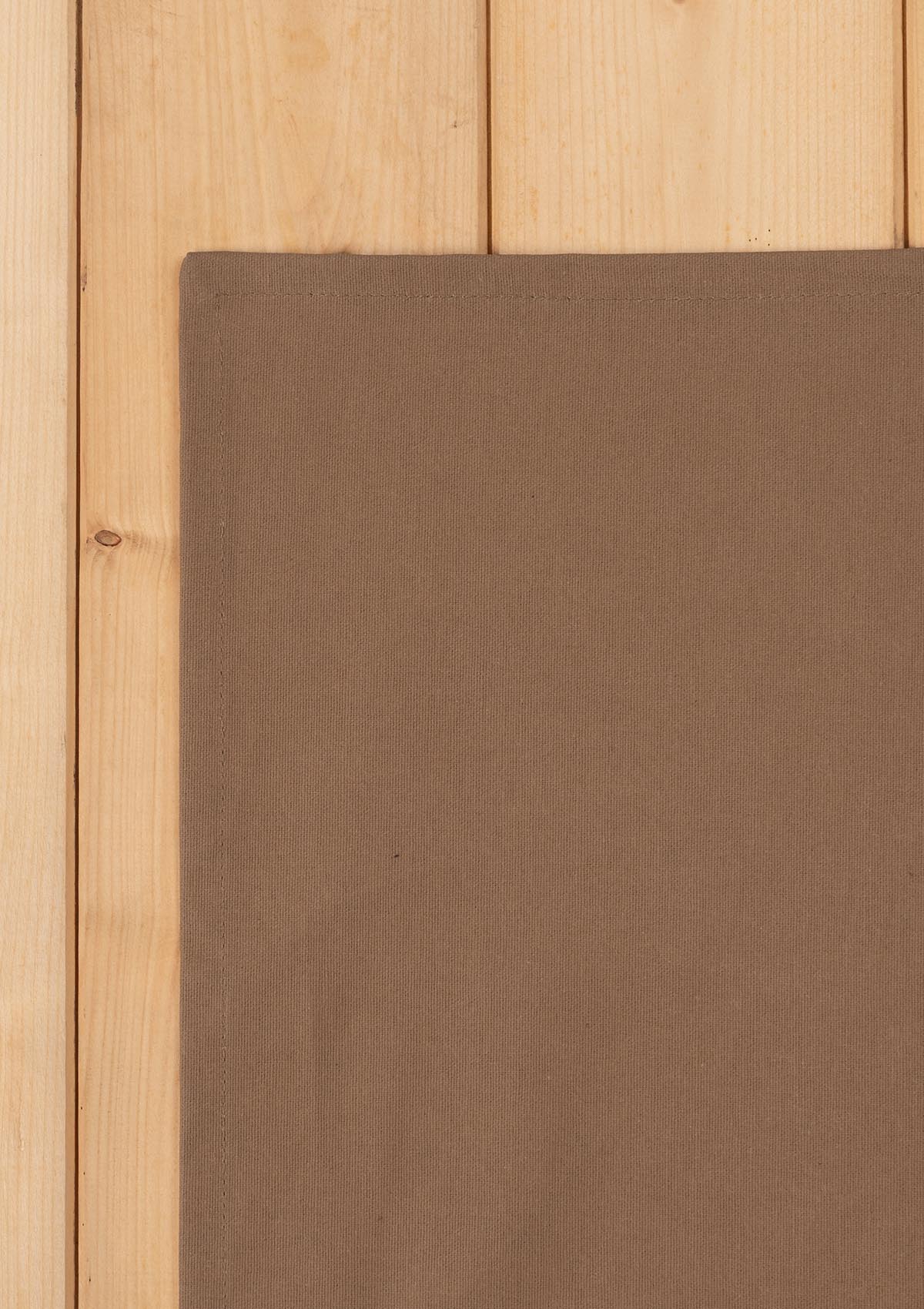 Solid Chocolate Brown Spill safe water-resistant coated cotton table cloth