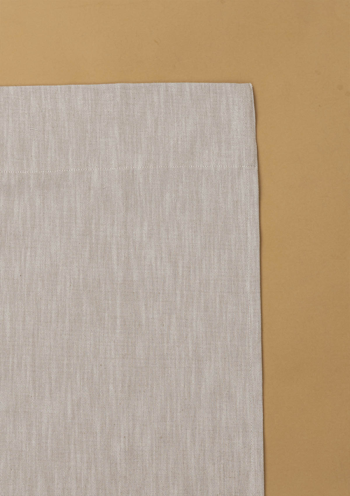 Toffee Brown Textured 100% Cotton Curtain For Living Room | Light Filtering | Single Piece