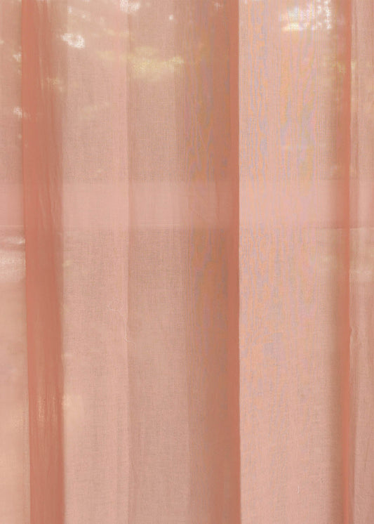 Solid clay sheer Fabric - Rust