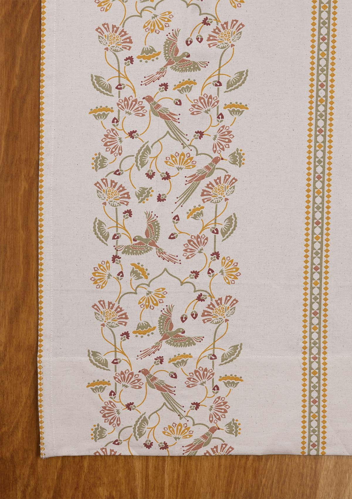 Meenakshi 100% Cotton Printed Curtain for living room & bedroom - Light Reduction - Multicolor - Single Piece