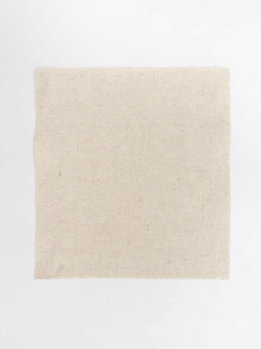 Solid linen Fabric - Beige