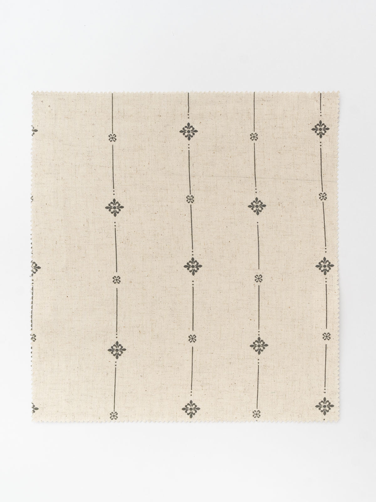 Tulsi Linen printed linen Fabric - Beige