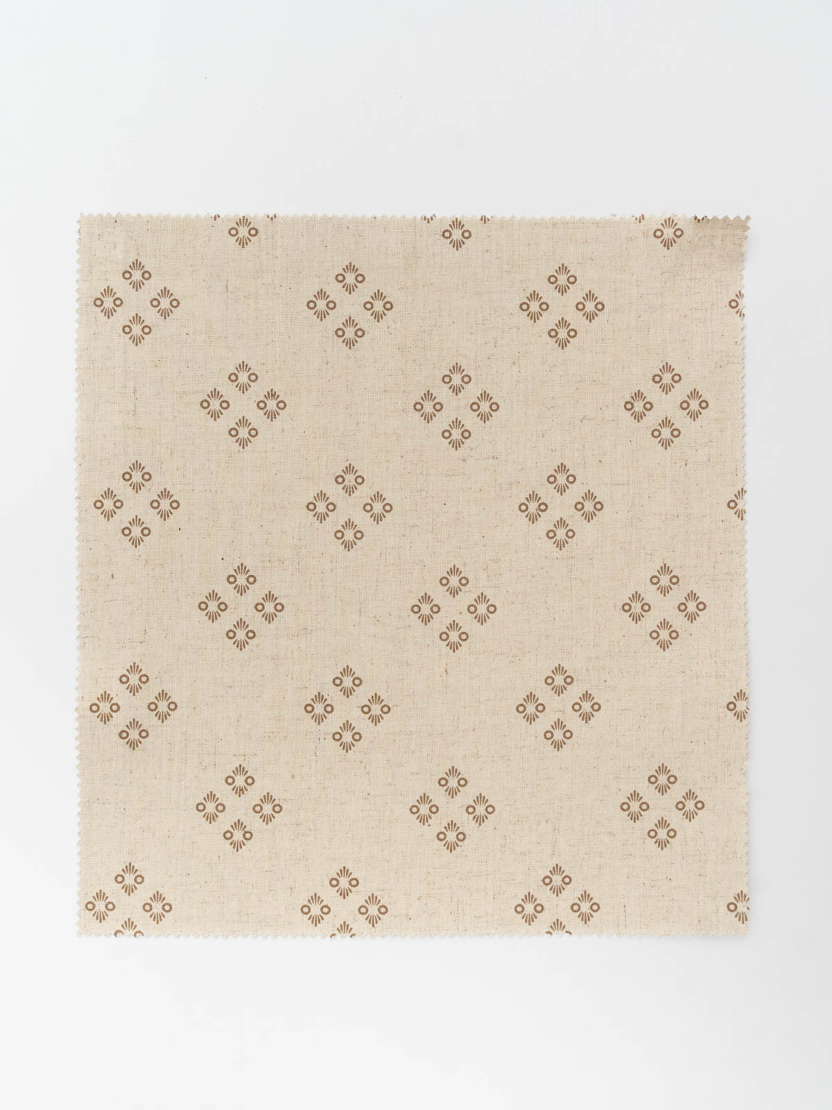 Harvest linen minimal design fabric for living room - Room darkening - Brown