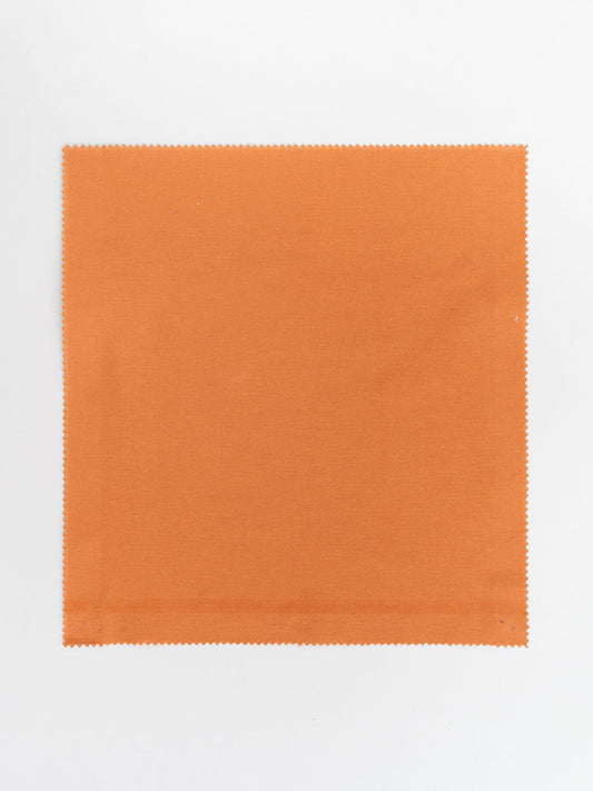 Solid premium 100% cotton floral fabric for curtain, cushion cover, dining, blinds - Room darkening - Orange