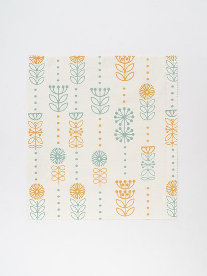 Wild Bouquet printed cotton Fabric - Yellow