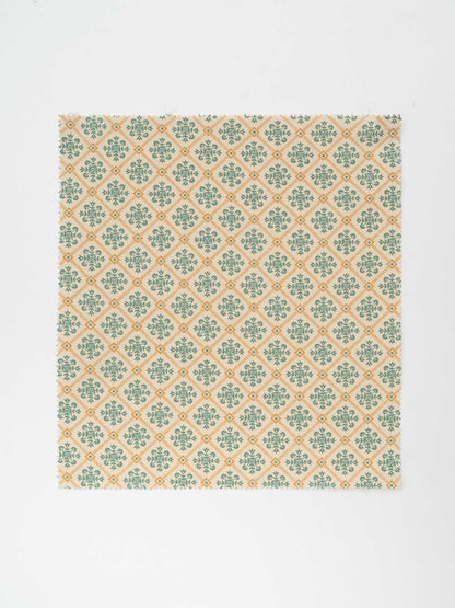 Yura 100% cotton geometric fabric for living room - Room darkening - Aqua blue