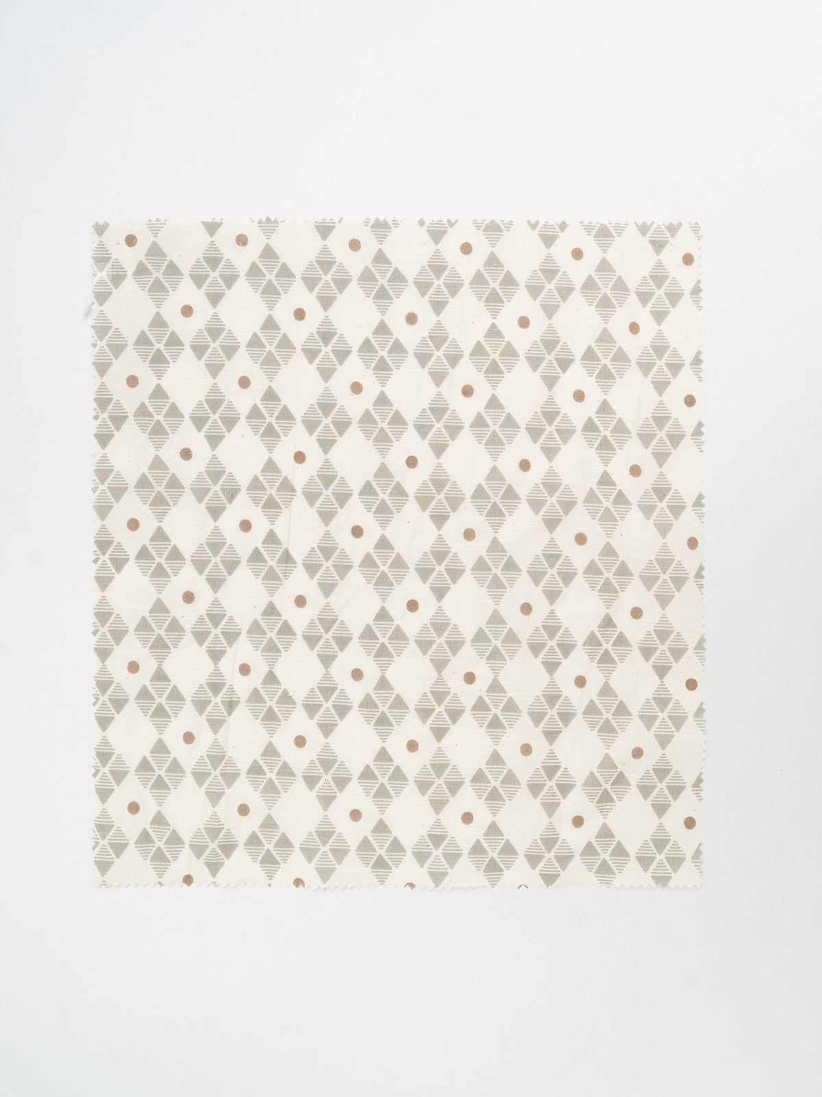 Mirage 100% cotton geometric sheer fabric for living room - Light filtering - Grey