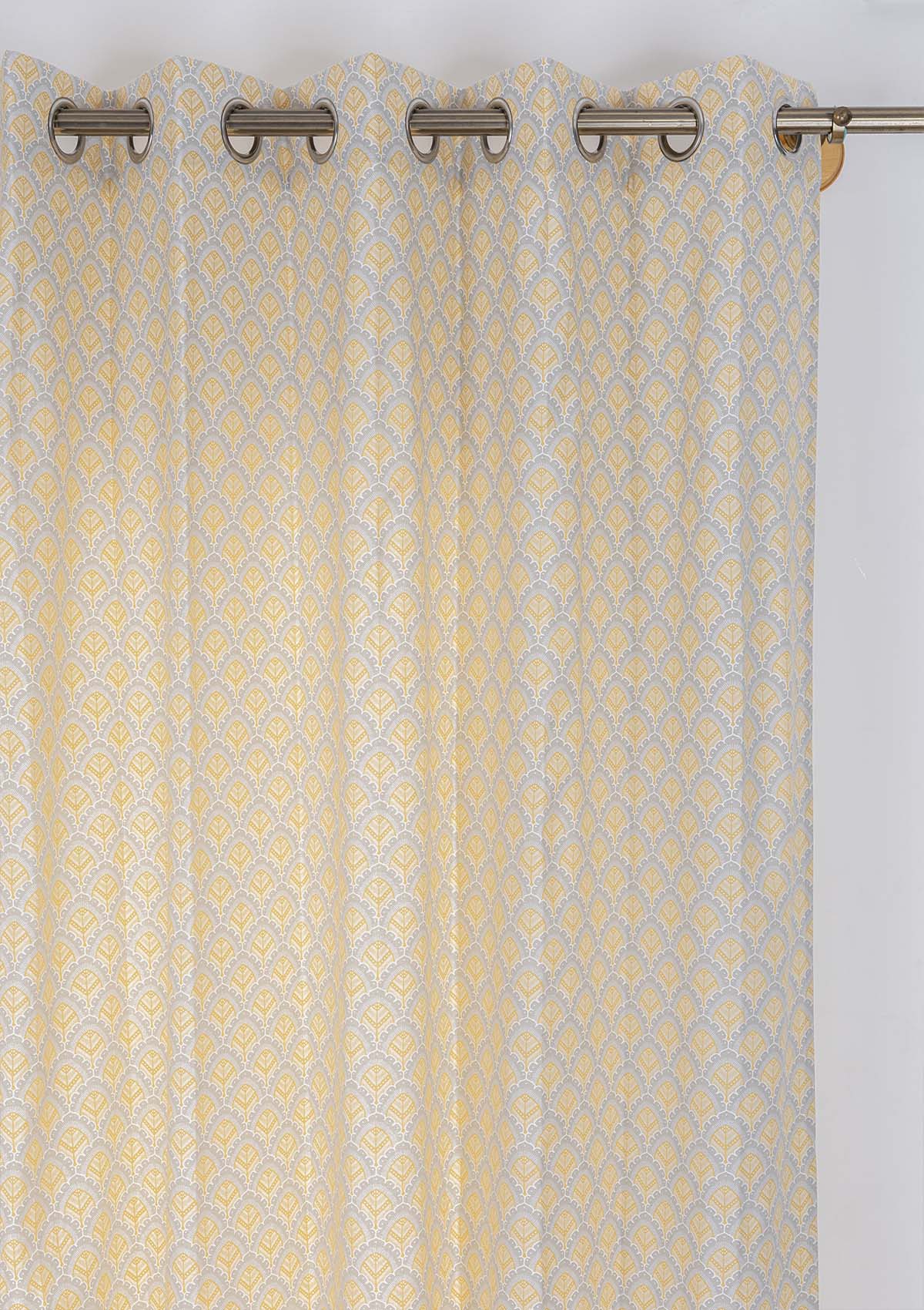 Pakkshi 100% Cotton Printed Curtain for living room & bedroom - Light Reduction - Multicolor - Single Piece