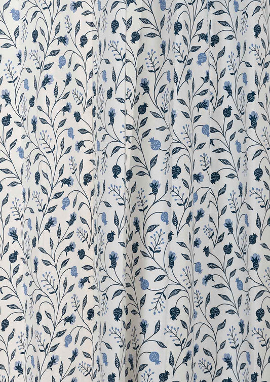 Blue Ruby Cotton Fabric - Powder Blue