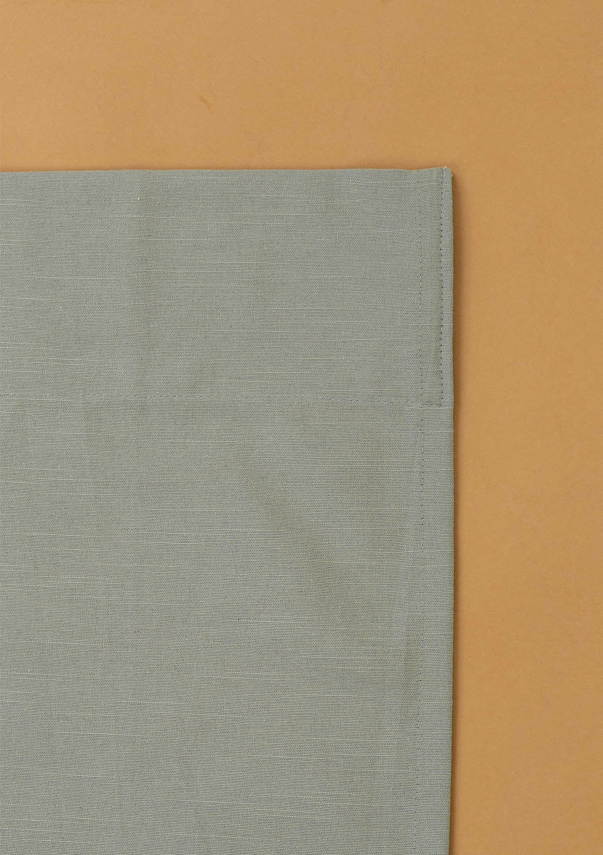 Basil Green Solid 100% Cotton Curtain For Bedroom| Room Darkening | Single Piece