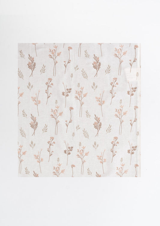 Breeze floral pattern 100% cotton Fabric - Light Reduction - Orange