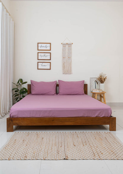 Solid Fitted Sheet - Dusty Lavender