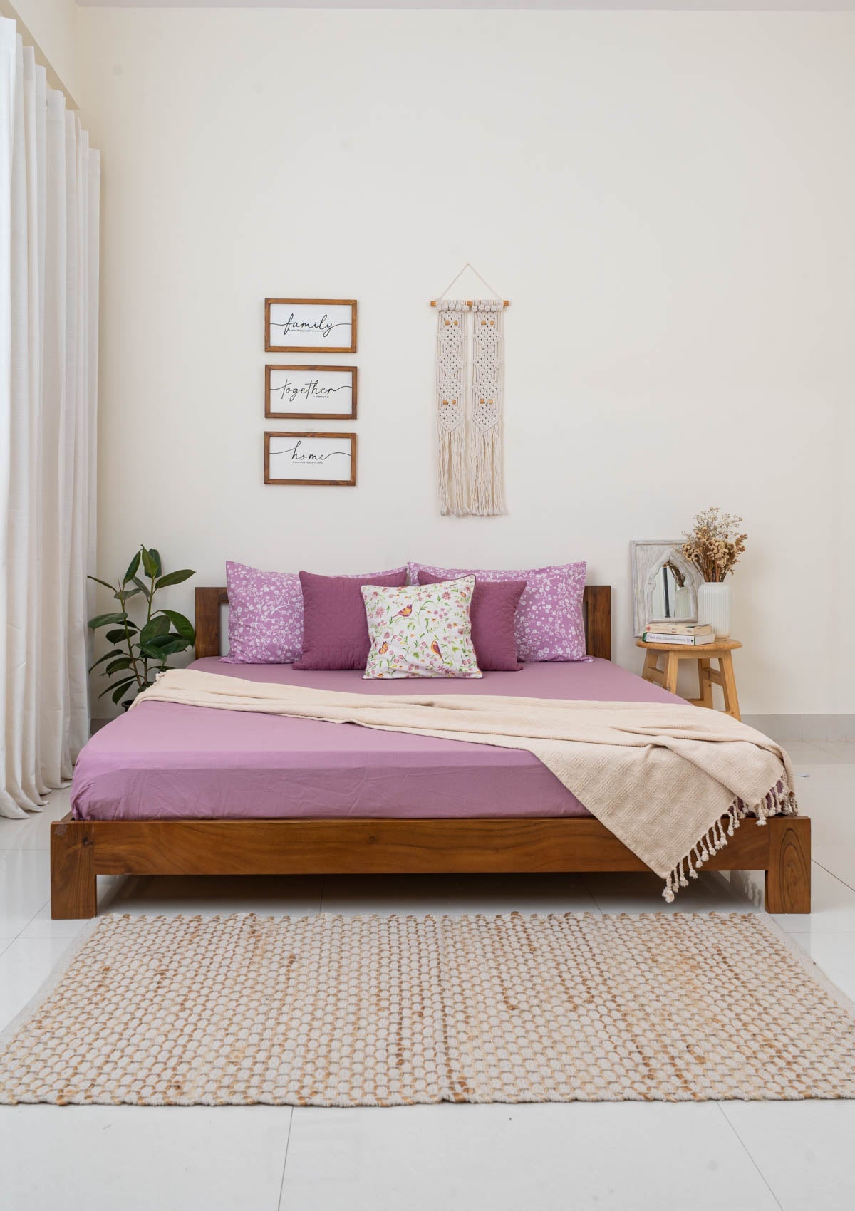 Solid Fitted Sheet - Dusty Lavender