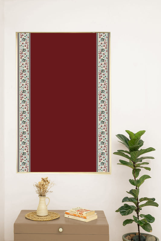Kadamba Crimson Red 100% Cotton Plain Customizable blind for livingroom & Bedrooms - Room Darkening