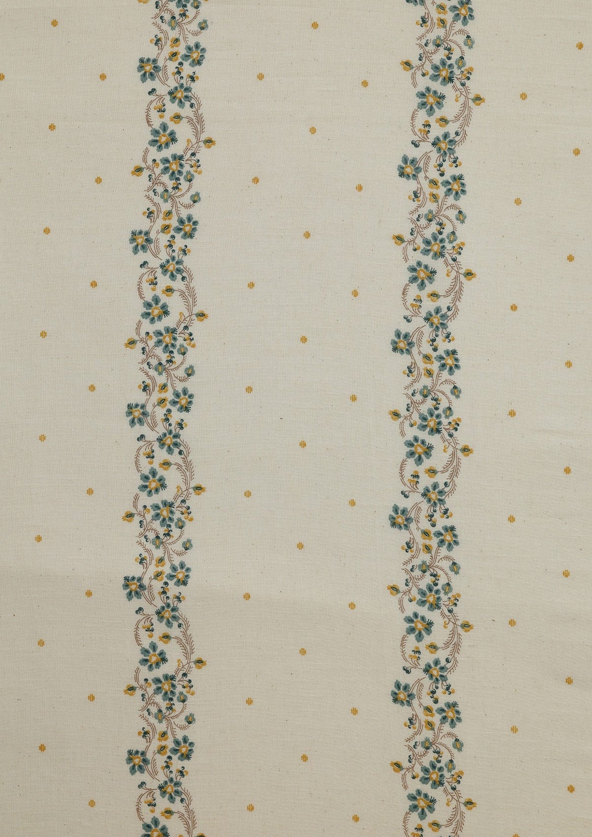 Kodi Teal | 100% Cotton Sheer Printed | Light Filtering Fabric