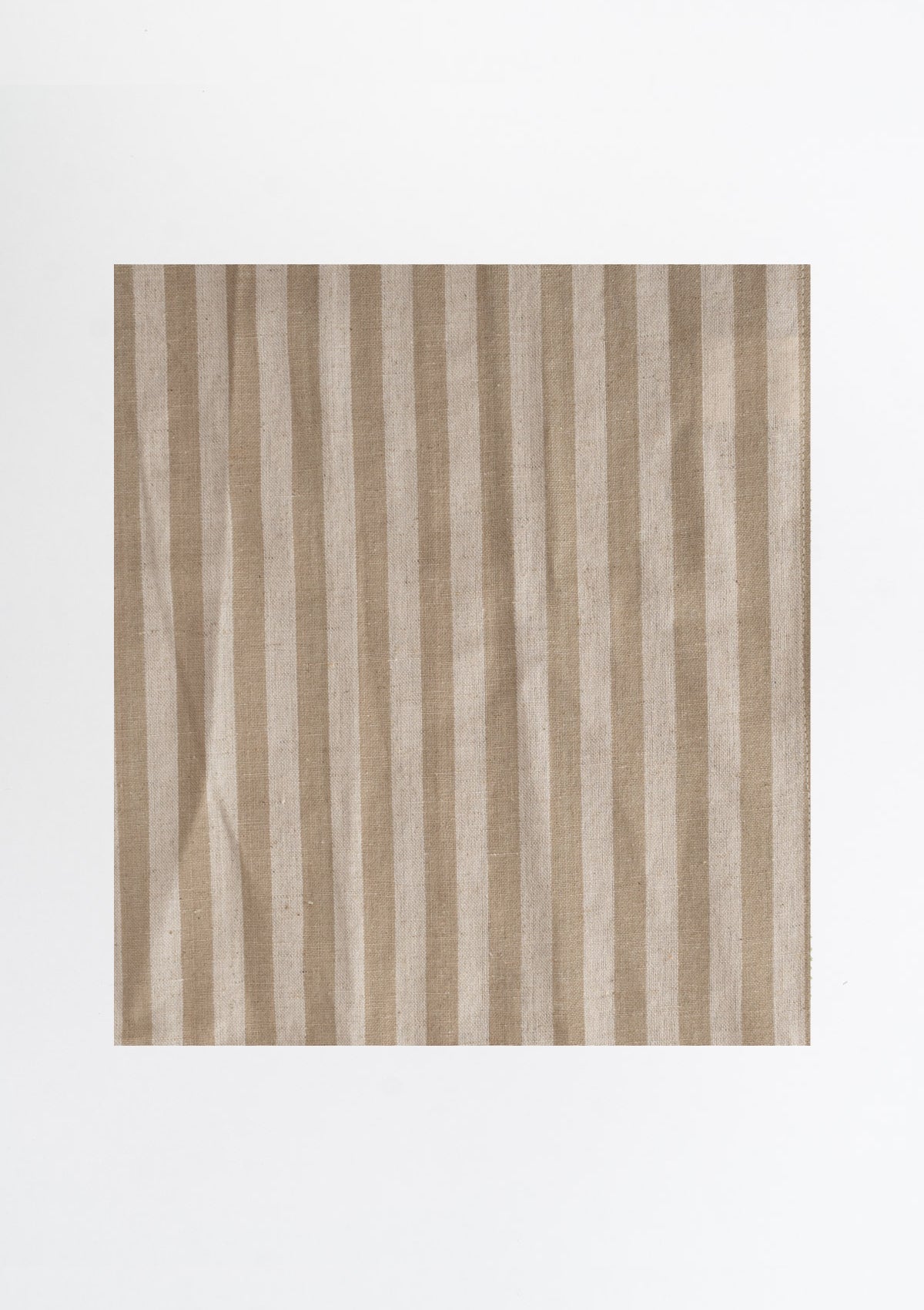 Loom 100% cotton Geometric pattern Fabric - Room darkening - Beige