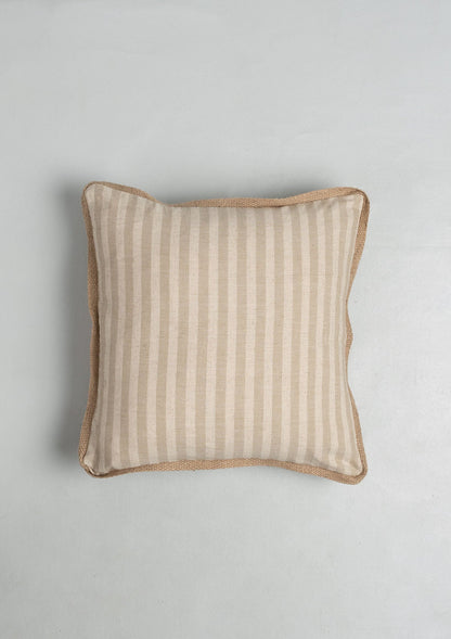 Loom Linen minimal design Cushion Cover for Sofa - Beige