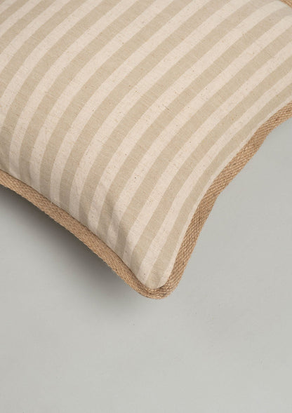 Loom Linen minimal design Cushion Cover for Sofa - Beige