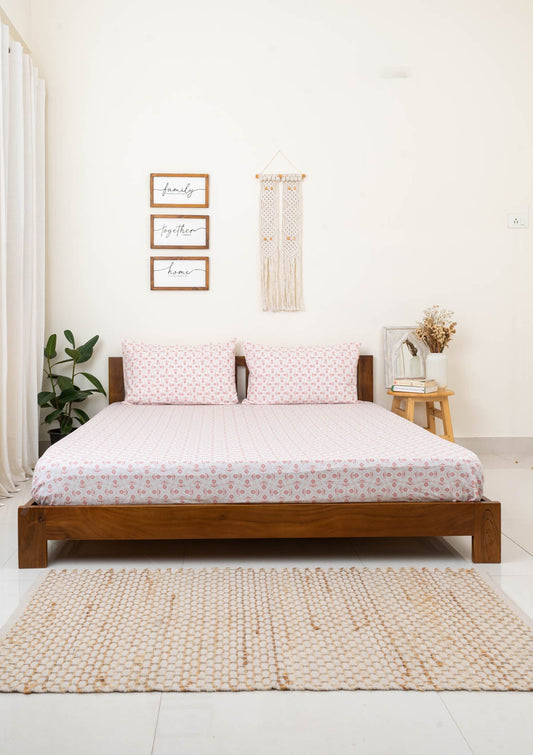 Moroccon Flat sheet - Blush