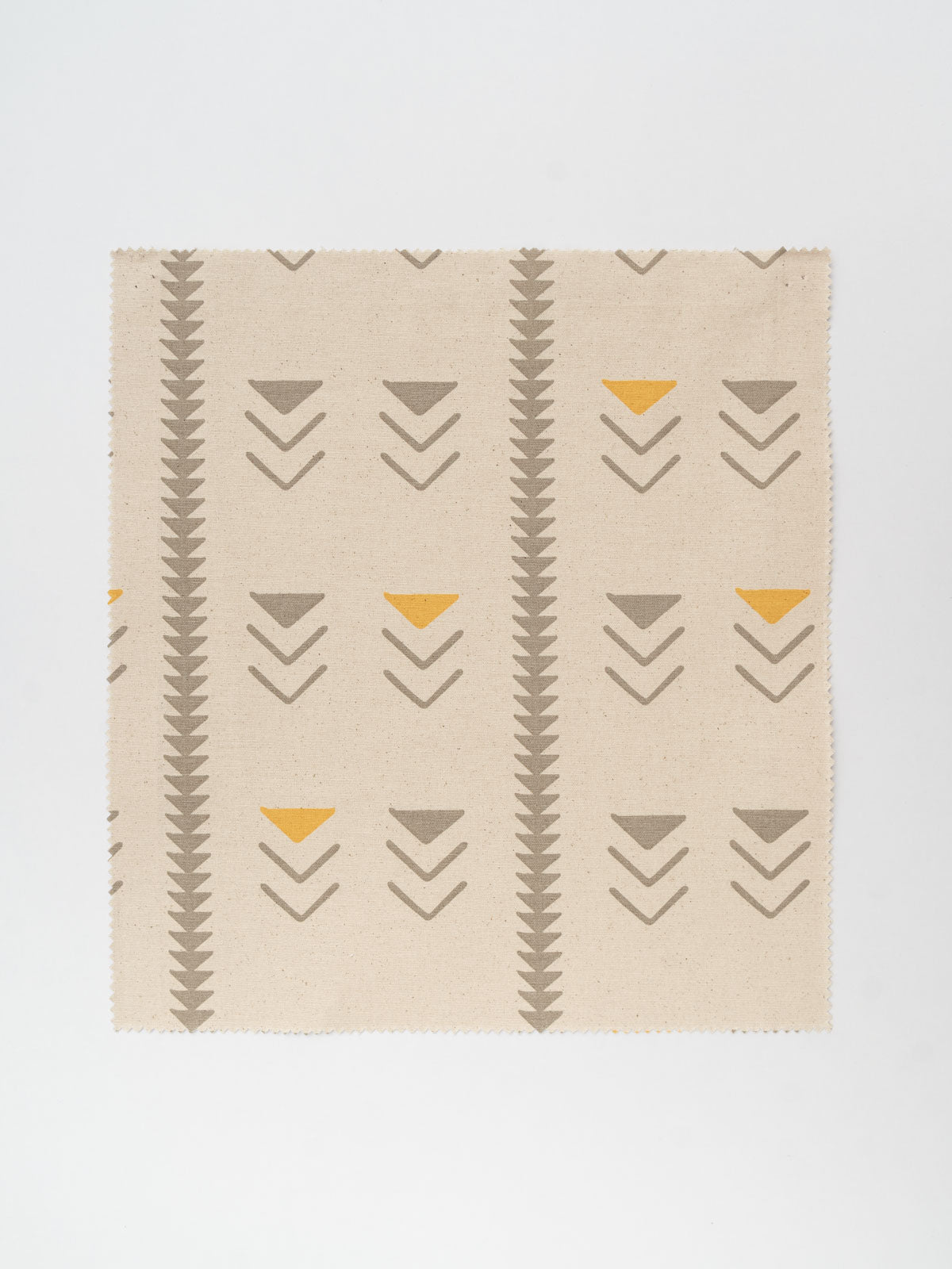 Mudline printed cotton Fabric - Mustard