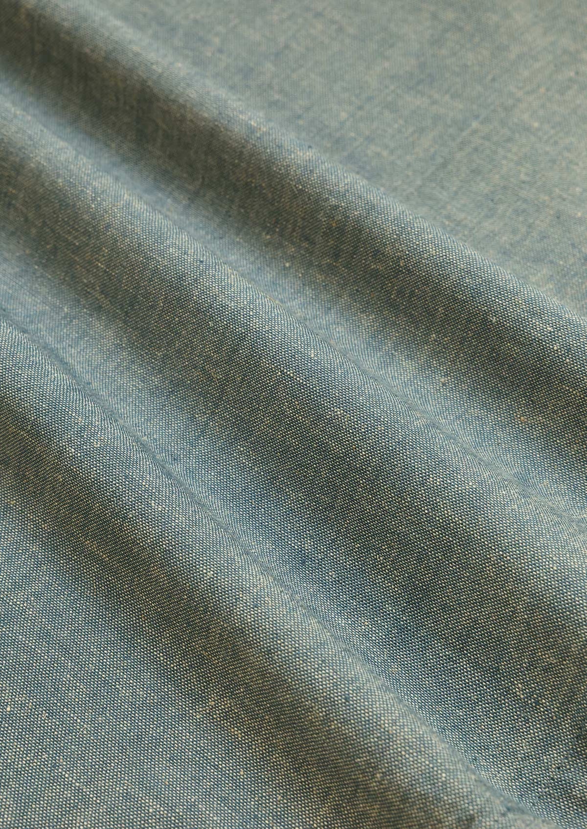 Nilgiri Blue | Linen Cotton Blend Woven Textured | Room Darkening Fabric