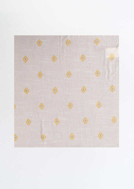 Noor minimal 100% cotton sheer Fabric for living room - Light filtering - Yellow