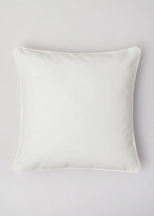 Solid Off white 100% cotton plain cushion cover for sofa