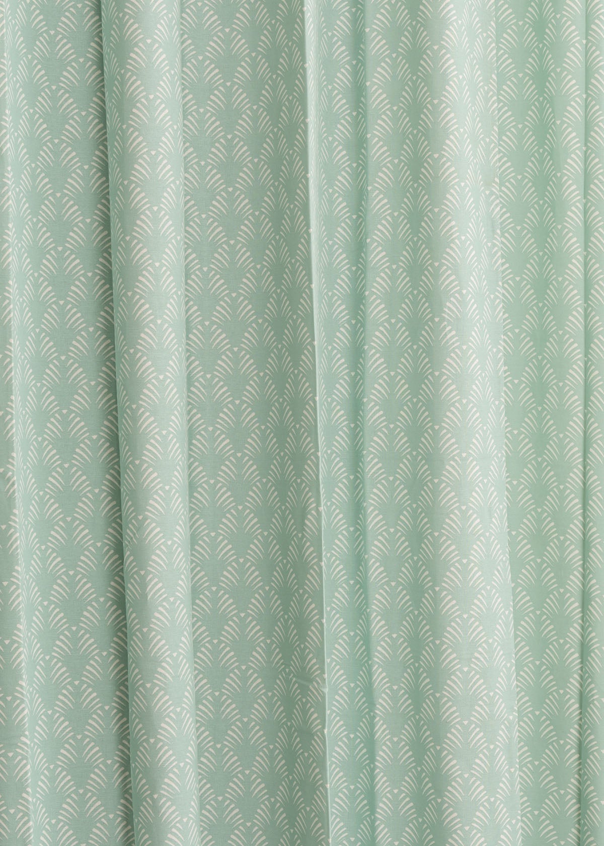 Pergola printed cotton Fabric - Nile Blue