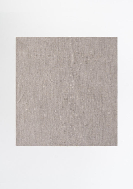 Elephant Grey Solid Linen Cotton Fabric - Room darkening - Grey