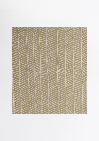 Rustle Herb Green Geometric Style 100% cotton Fabric - Room darkening - Herb Green