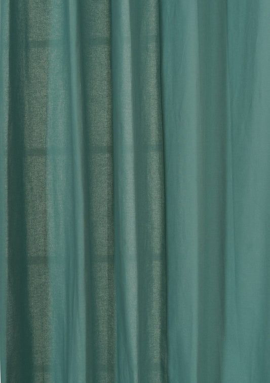 Solid aqua blue 100% cotton plain fabric for bedroom - Room darkening