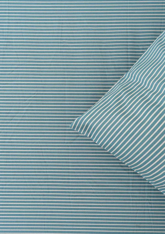 Turquoise stripes Pillow Covers - Set of 2