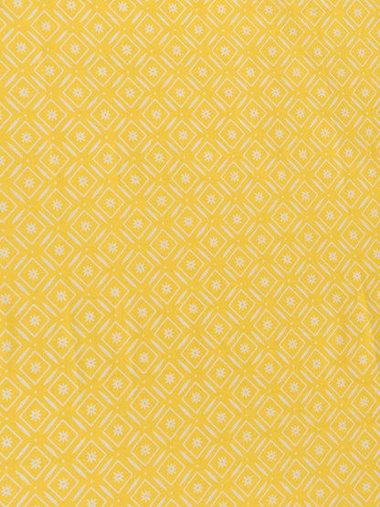Daisy Fields Printed Cotton Flat Sheet - Yellow