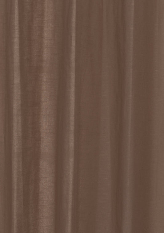 Solid chocolate brown 100% cotton plain fabric for bedroom - Room darkening