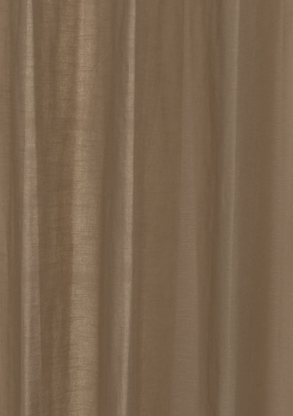 Solid chocolate brown 100% cotton plain curtain for bedroom - Room darkening - Single Piece