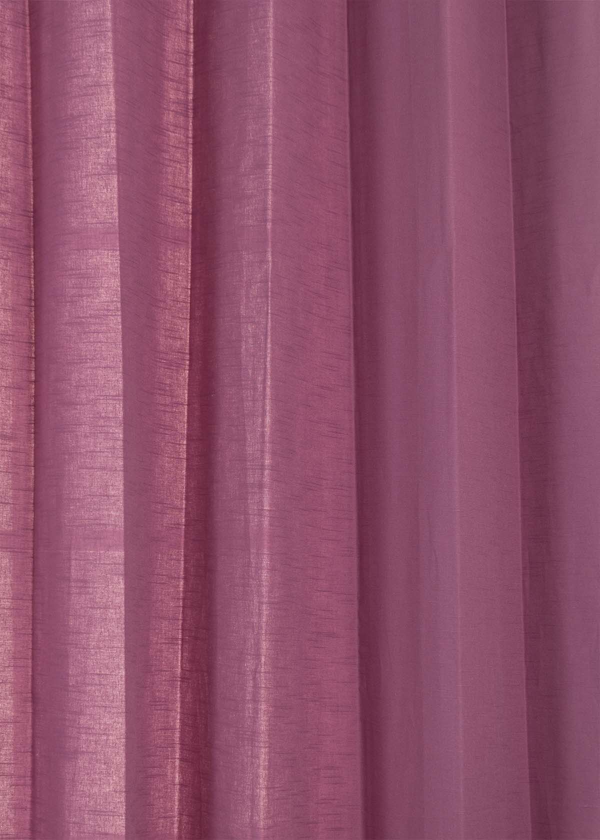 Solid Grape 100% cotton plain curtain for bedroom - Room darkening - Single Piece