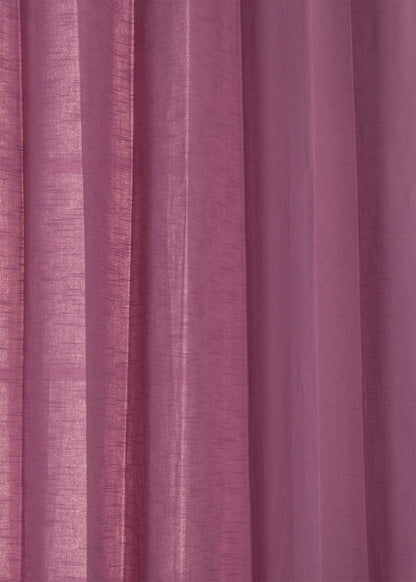 Solid Grape 100% cotton plain curtain for bedroom - Room darkening - Single Piece