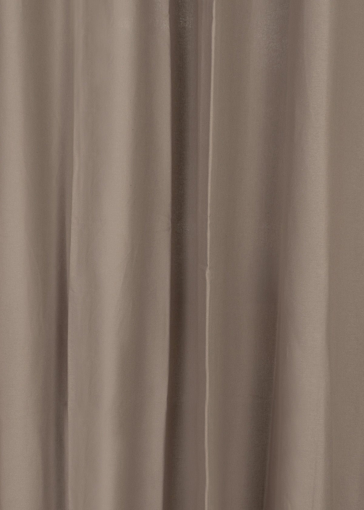 Solid Walnut Grey 100% cotton plain curtain for bedroom - Room darkening - Single Piece