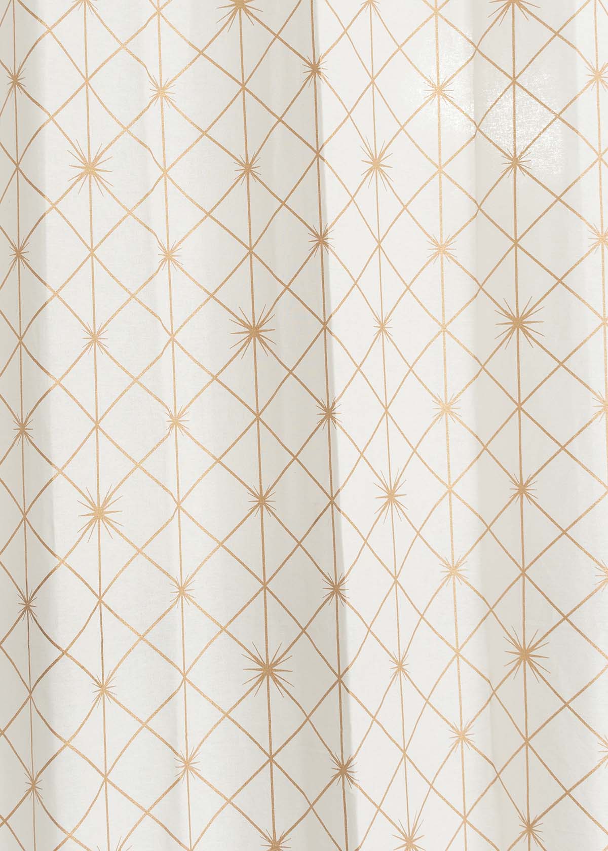 Stardust Printed 100% cotton floral curtain for Living room & bed room - Light Reduction - Single Piece