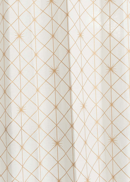 Stardust Printed 100% cotton floral curtain for Living room & bed room - Light Reduction - Single Piece